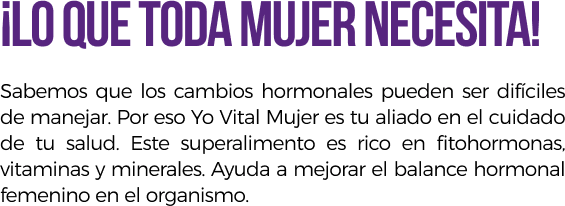 Mujer necesita